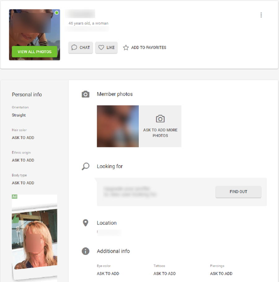 Comprehensive profiles for better matches